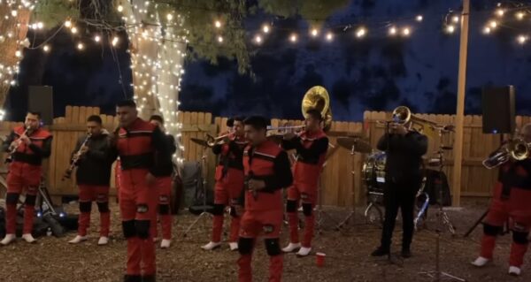 musicians singing and playing their musical instruments in an open area party